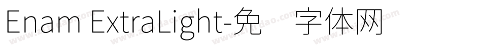 Enam ExtraLight字体转换